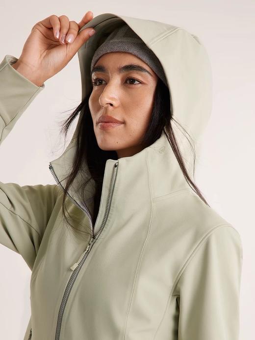 点此购买 凯乐石M8 IC-MAX春秋季女士户外连帽软壳衣外套 bk 341595 商品图6