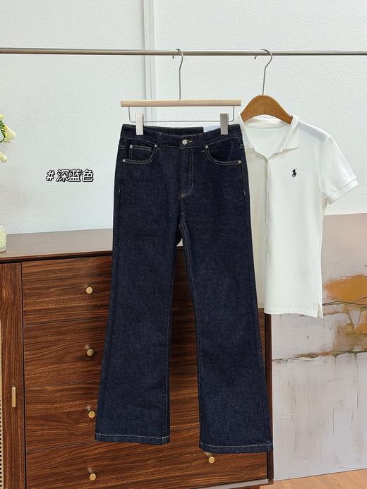 一店k （活性染工艺！）26早春新款！被狂夸的微喇牛仔裤！精致到每一个细节！原色牛仔配黄色明线撞色复古感拉满！版型无敌，上身时髦精即视感！九分微喇显得腿又细又长！梨形、小粗腿都能完美适配！闭眼冲！ 商品图13