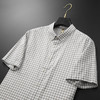 【DG】大依优型大码男装夏季纯棉短袖衬衫格子上衣休闲百搭加肥加大码 商品缩略图4