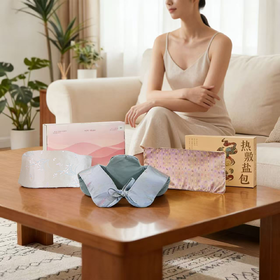 【智能控温】南阳张仲景 全家福组合1 发热护肩1个发热护腰1个金刚经盐包1个 草本相伴放松热敷