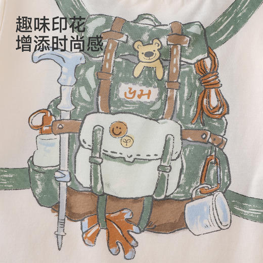 【商场同款】英氏儿童衣服男童夏季短袖T恤纯棉户外百搭新款上衣 商品图2