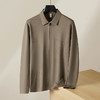 【DDP】大依优型大码男装春季拉链款长袖衬衫商务休闲免烫长袖翻领T恤 商品缩略图1