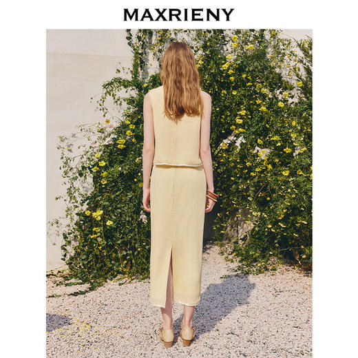 【商场同款】MAXRIENY精致日常感立体花半裙25秋修身直筒中长裙(货号:MC86SK257) 商品图3