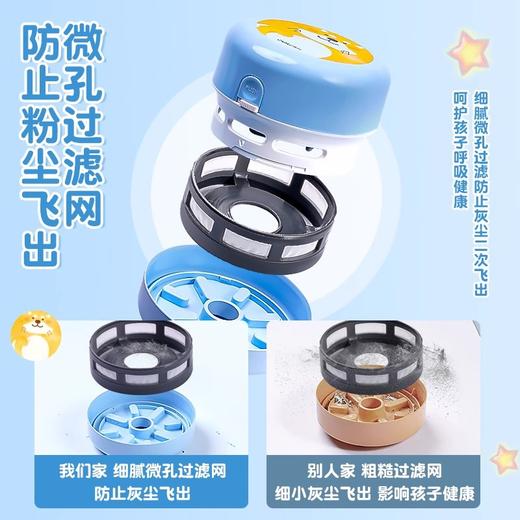 【得力  桌面吸尘器】得力桌面吸尘器 学生用吸橡皮擦屑清洁机 清理神器键盘吸电池 商品图2