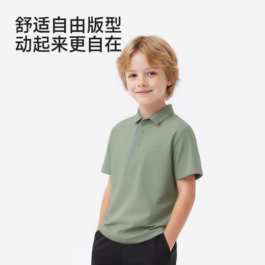 英氏儿童衣服男童短袖翻领T恤夏季凉感百搭简约polo衫26新款 商品图4