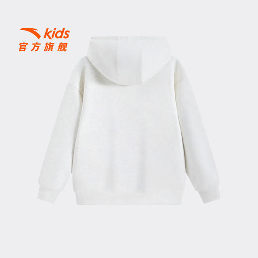 安踏儿童男大童针织连帽套头衫2026年新款舒适亲肤中大童运动卫衣352621725 商品图1