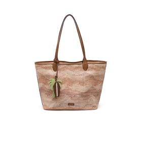 BF楼百丽包包女新款法式通勤草编织包旅游大容量手提托特包JY199BX6