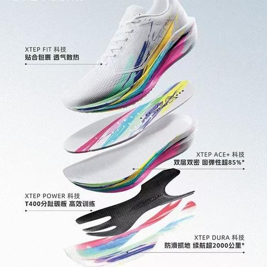 6楼特步运动男士跑鞋974219110051经典白/精灵绿 商品图4