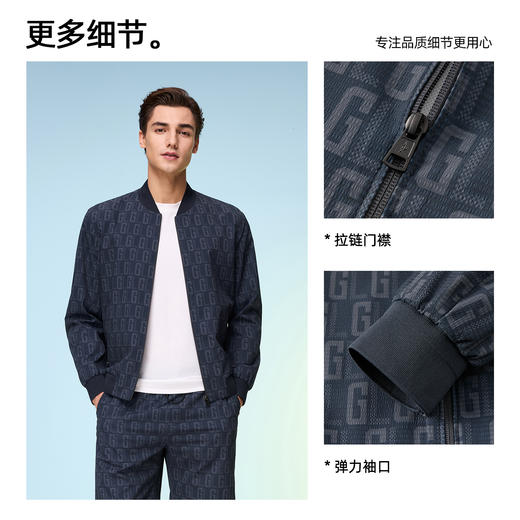【易打理】德鲨男装短款棒球领夹克2026春季新款休闲上衣薄款外套 商品图2