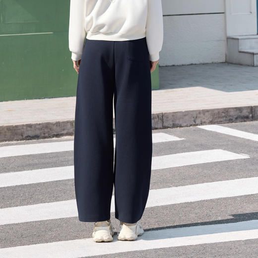 半身缘女裤 春季时尚宽松针织抽绳香蕉裤休闲裤261102P10320172 商品图4