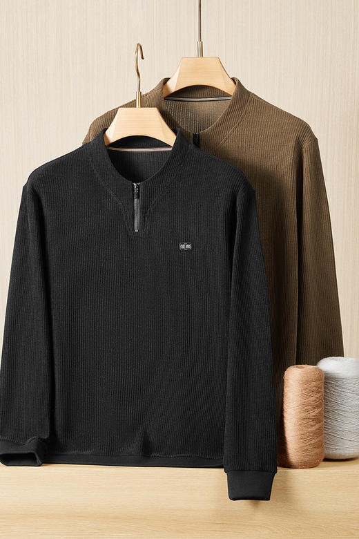 【DDP】大依优型大码男装U型领卫衣百搭休闲舒适打底衫上衣加肥加大码 商品图5