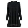 2026新款黑色大码蕾丝打底衫女中长款春秋季洋气长袖上衣时尚洋气 商品缩略图4