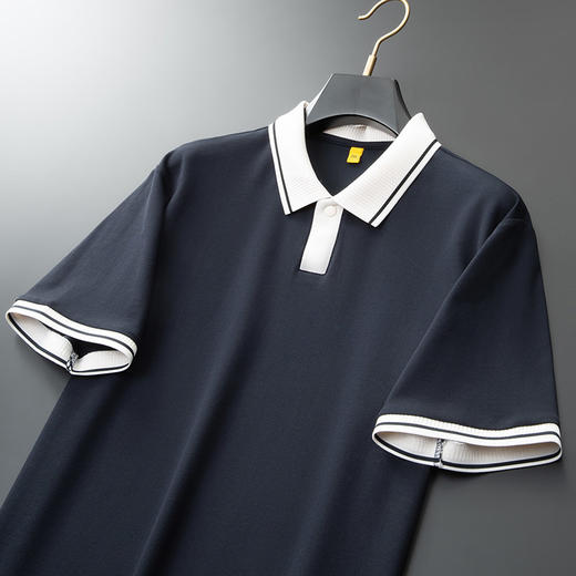 【DG】大依优型大码男装夏季翻领POLO衫短袖T恤棉质商务休闲透气上衣 商品图4