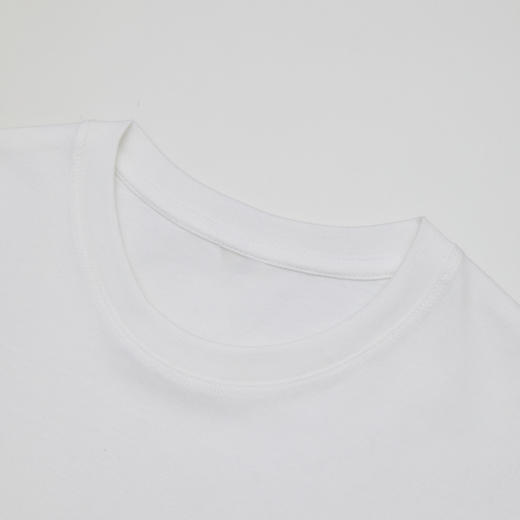 西遇白色短袖T恤女2026年春季新款休闲圆领半袖印花宽松上衣E0060174 商品图5