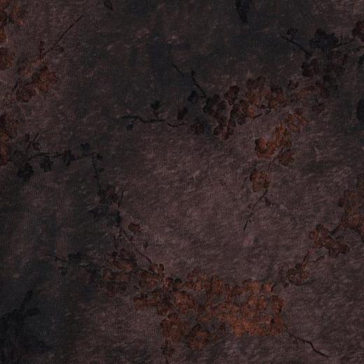 26T112SDSA男装2026新款高贵轻奢时尚扎染植绒花卉圆领长袖T恤百搭上衣 商品图3