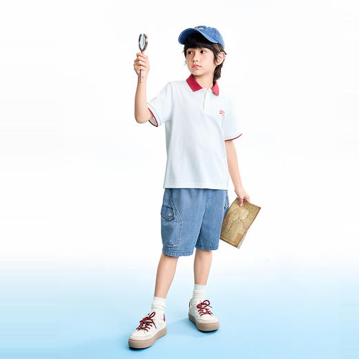 【实体店同款】男童翻领短袖针织衫夏季新款安奈儿童装AB621118 商品图5