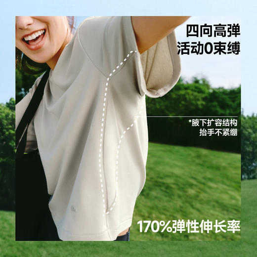 【春上新】【新品】6楼蕉下女士透气棉质T恤（短款）CT007吊牌价149 商品图2