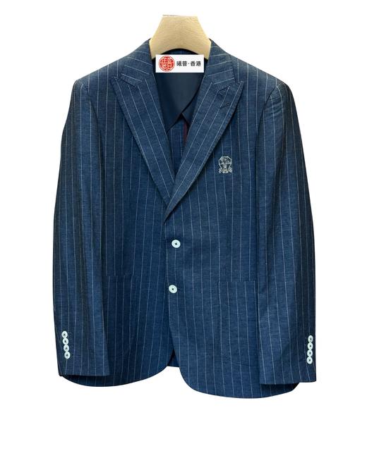 男款条纹亚麻西装外套la006 商品图0