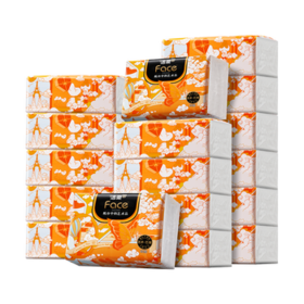 洁柔抽纸 加厚4层80抽*18包 艺术巴黎油画Face艺术家联名面巾纸 整箱 /家庭清洁/纸品 /清洁纸品 /抽纸