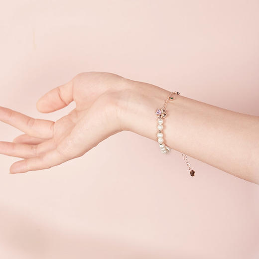 大英博物馆 欧洲文化艺术系列 粉色梦境 磁吸可开合两戴项链  粉色梦境珍珠手链 商品图8