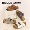 BF楼章若楠同款百丽生巧吐司厚底勃肯拖鞋新可外穿沙滩拖鞋D5Z1DBT5,吊牌价959元，活动价479元 商品缩略图1