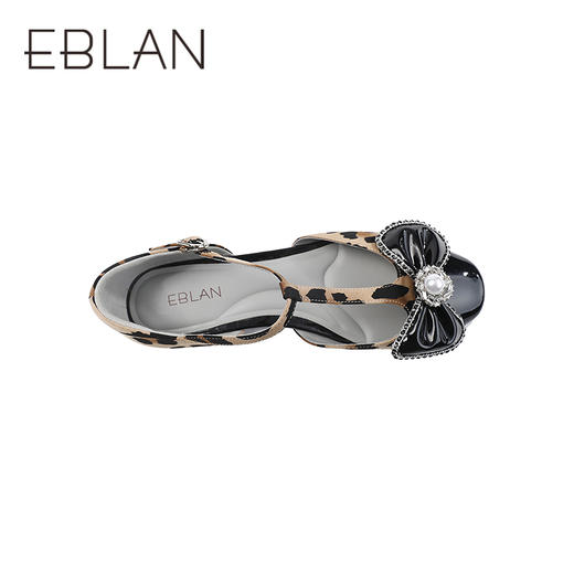 伊伴2026夏季法式撞色拼接蝴蝶结T字带显瘦凉鞋B26266631 商品图2