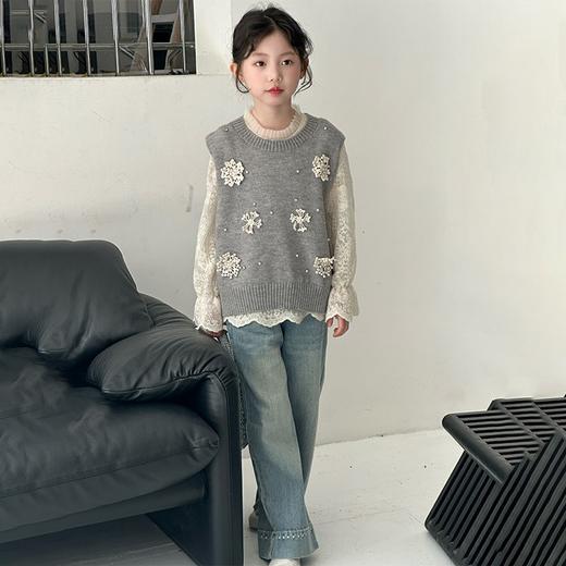 二店y 【喜慕5010】是套装哈， 甜度超标的花马甲蕾丝小衫套装 商品图12