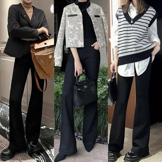 Coco Aaliyah春夏升级款显瘦马蹄裤 面料舒适高弹 内里包边工艺密实整齐 经典微喇裤型显瘦显高 百搭不挑人 商品图2