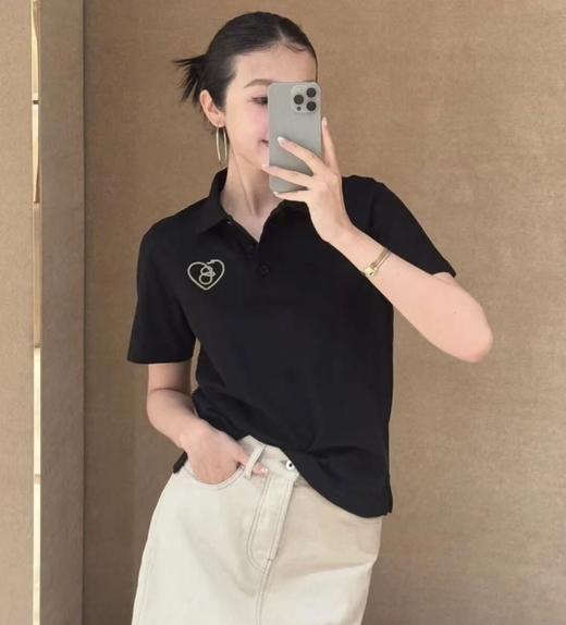 王牌尖货！按头安利  bbr七夕限定爱心POLO 爱心刺绣珠地网眼  经典翻领polo衫  张婧仪同款 商品图2