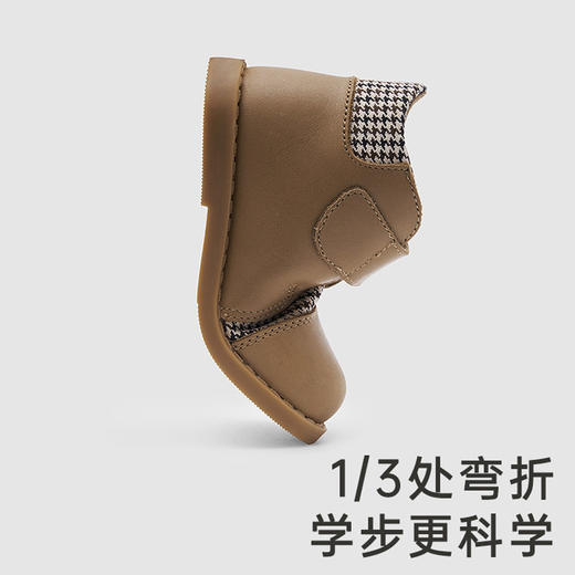 英氏儿童皮鞋春秋男宝百搭牛皮革魔术贴学步鞋YFXHJ4P203A 商品图3