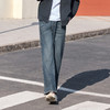 半身缘男裤 春季时尚宽松亲肤复古百搭直筒牛仔裤261101P10130222 商品缩略图3