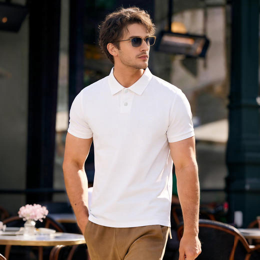 【DG】大依优型大码男装夏季翻领POLO衫短袖上衣棉质商务休闲百搭T恤 商品图1
