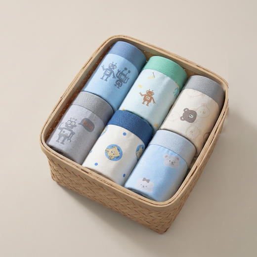 连绵· 男童舒棉无痕平角内裤 3条装（3-9岁） 商品图6