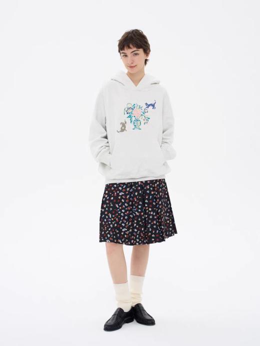 local tag/lt26ssk06/夜间花园 印花百褶裙 商品图3