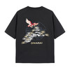 ONIARAI/鬼洗26春夏鬼洗金银常青松老鹰窗花廓形短袖T恤男B840301 商品缩略图3