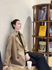 【高品质私服】【IC丝羊毛平纹布双排扣风衣】百搭经典的驼色 满载洒脱时髦N1211-CC【无标出货 介意慎拍】 商品缩略图2