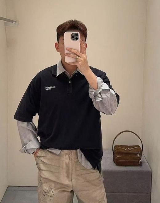 中性款刺绣短袖polo衫ho001 商品图4