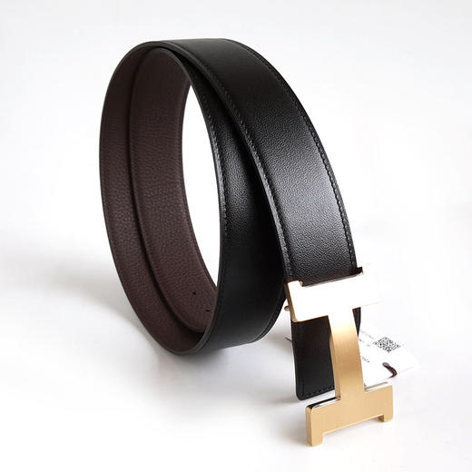 【全新】Hermes爱马仕H074562CUZ3 | H077971CAAB100黑棕拼色Constance康康H金扣双面腰带男士060326HS20 商品图3