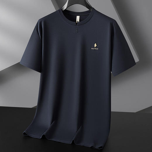 【DG】大依优型大码男装夏季鸡心领短袖商务休闲百搭圆领短袖T恤300斤 商品图1