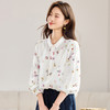 百媚生 纯苎麻刺绣长袖衬衫复古上衣BKDYL2603 商品缩略图3
