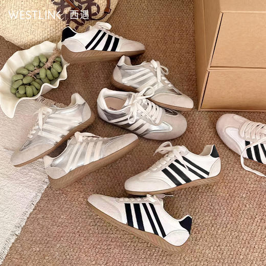 西遇德训鞋女2026新款春季厚底超火运动休闲鞋百搭阿甘鞋舒适板鞋P0066289 商品图4