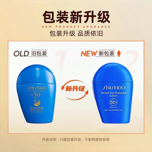【硬核防晒 到手两支！】SHISEIDO 资生堂 新版蓝胖子防晒乳50ml 防水抗汗 新期效 商品图1