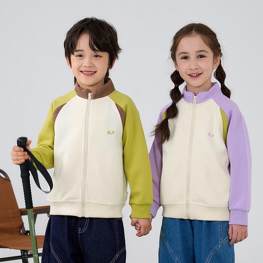 【撞色立领外套】棉花堂  针织立领外套  7A级抗菌  柔软有型   FA52027 商品图6