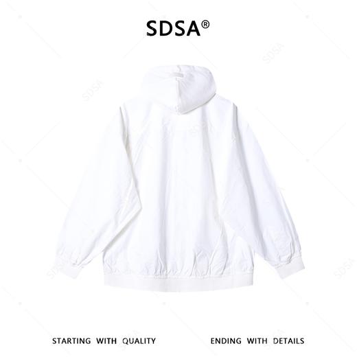 SDSA男装2026新款高贵轻奢美式复古拼接连帽夹克外套百搭宽松上衣 商品图4