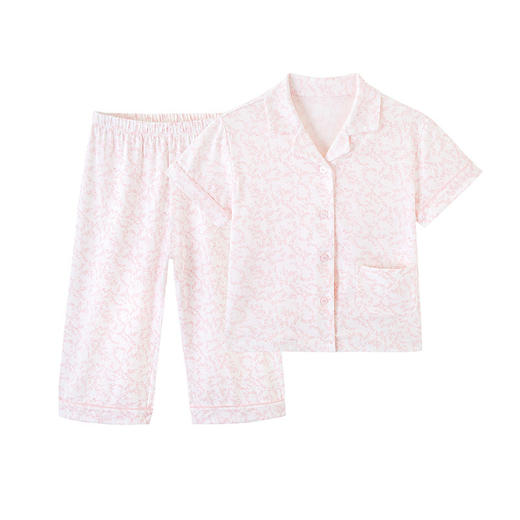 英氏儿童睡衣套装女宝宝短袖衣服春夏家居服YZJCJ1P016A 商品图4