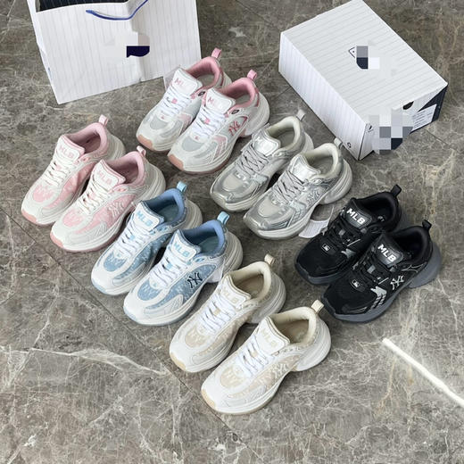 39-2  潮牌 女款舒适时尚厚底增高 网面 运动鞋 老爹鞋 我穿37 运动鞋码数选 商品图9