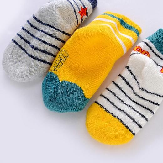 英氏儿童袜子男宝宝毛巾袜冬季厚款保暖袜子三双装YIWBJ31083A01 商品图1