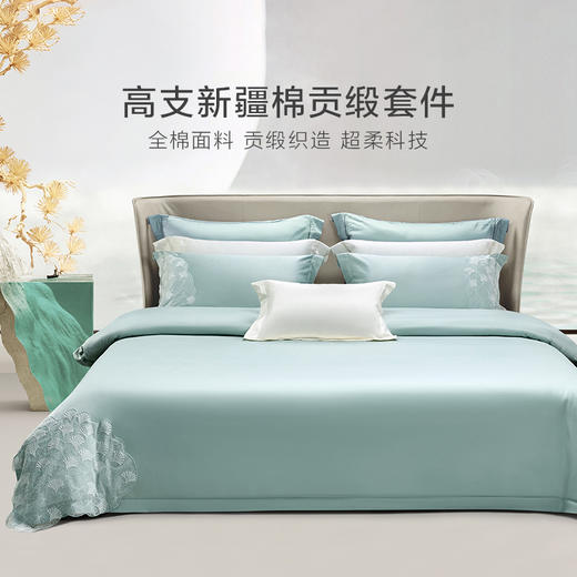 罗莱智家溶溶月落高支新疆棉贡缎套（WDY0271-4） 商品图0