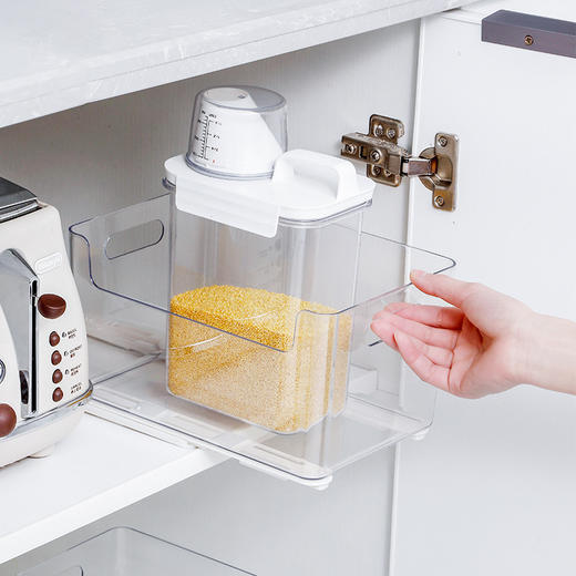 拉篮轨道塑料配件抽屉收纳筐滑轨多用途厨房卧室宿舍收纳盒轨道条 商品图2