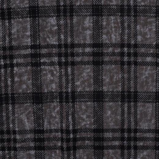 SDSA男装2026新款高贵轻奢简约扎染撞色格纹圆领长袖T恤百搭时尚 商品图2